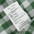 Grønn sjekket herreskjorte med korte ermer